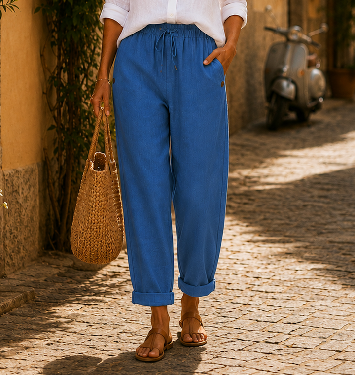 Rosa | Pantalones ligeros de lino
